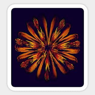 Digital flower Sticker